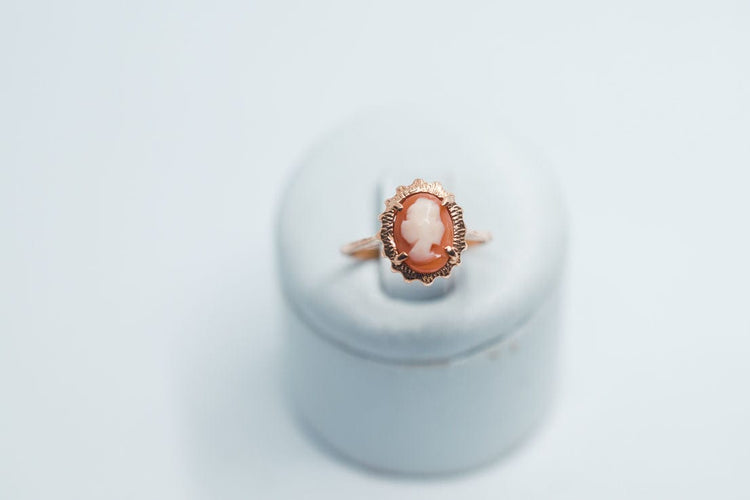 Bague 53 Bague camée en or 18 carats 58 Facettes