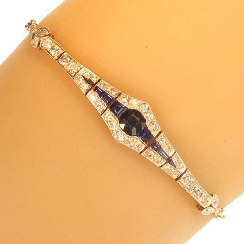 Bracelet Bracelet, diamants, saphir 58 Facettes 12247-0029