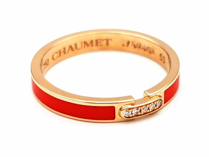 Bague 53 Chaumet Bague Liens Or rose Diamant 58 Facettes 1783565CN