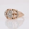Bague 53 Bague vintage ajourée or rose diamants 58 Facettes 15-399B