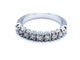 Bague 53 Bague Demie alliance Or blanc Diamant 58 Facettes 578775RV