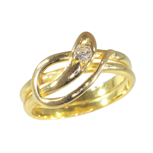 Bague 54 Bague serpent années 1900 58 Facettes 23167-0367