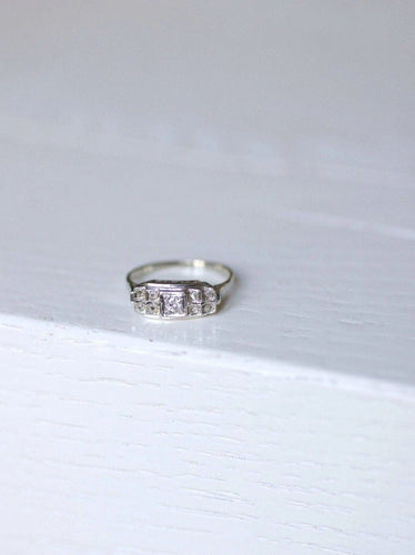 Bague Bague de fiançailles bandeau Art Deco diamants 58 Facettes