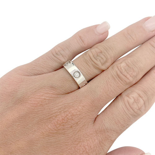 Bague 50 Bague Cartier, "Love", or blanc, diamants. 58 Facettes 31686