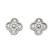 Boucles d'oreilles Boucles d'oreilles Van Cleef et Arpels "Sweet Alhambra", or blanc et diamants. 58 Facettes 31023