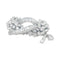 Broche Broche "Volute" en platine or blanc, diamants. 58 Facettes 31490