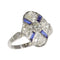 Bague 59 Bague Art Déco Diamant Saphir 58 Facettes 23271-0610