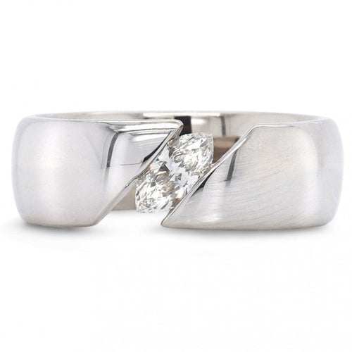 Bague 52 Bague Barro or gris diamants 58 Facettes 31E00177