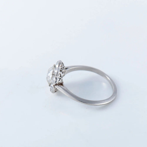 Bague 53 Bague Art déco platine et diamants 58 Facettes