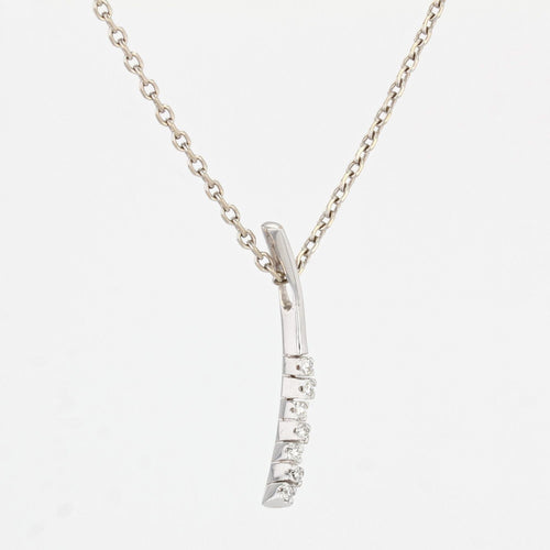 Pendentif Pendentif ligne de diamants or blanc 58 Facettes 22-123A