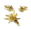 Boucles d'oreilles Chaumet. Demi-parure 1980 en or jaune 18K 58 Facettes