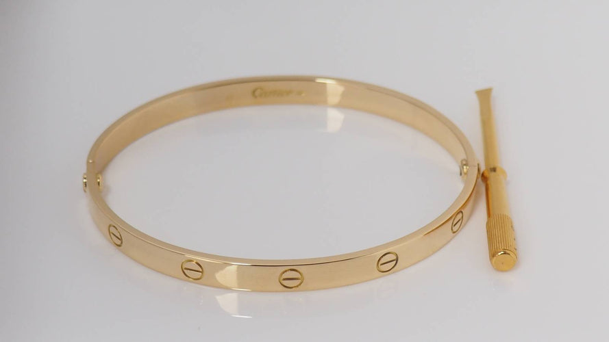 Bracelet Bracelet Cartier Love GM "vintage" en or jaune 58 Facettes 31637