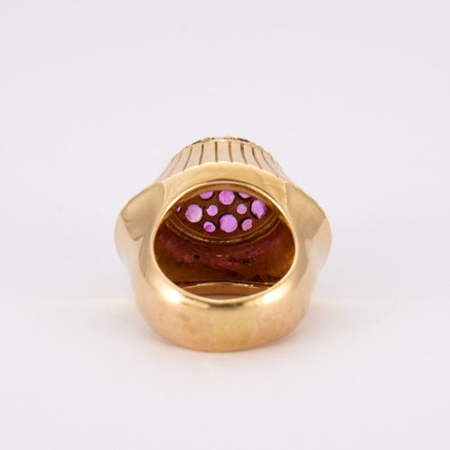 Bague 53.5 Bague Champignon Diamant Rubis 58 Facettes