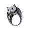 Bague 55 BOUCHERON - Bague Hibou Améthystes Saphirs Diamants 58 Facettes