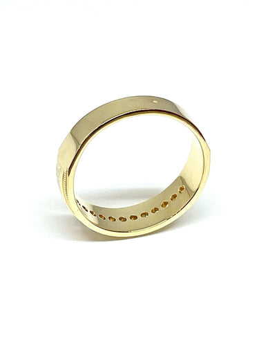 Bague 70 Alliance grande taille or 18 carats et diamants 58 Facettes