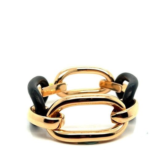 Bracelet Bracelet Or rose Bois d'ébène 58 Facettes