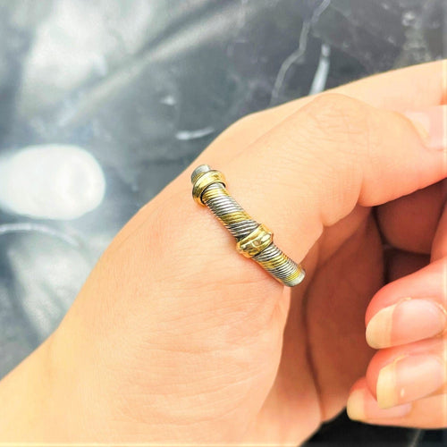 Bague 64 CARTIER - Bague Trinity Or et Acier 58 Facettes 20400000654