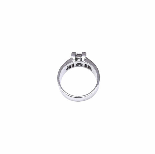 Bague Bague solitaire diamant avec baguettes 58 Facettes SOLO.BAGTT-751.1