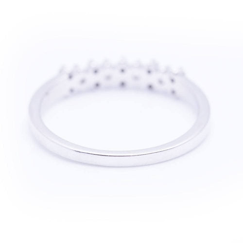 Bague 54 Bague Or Blanc Diamants. 58 Facettes D359174SI