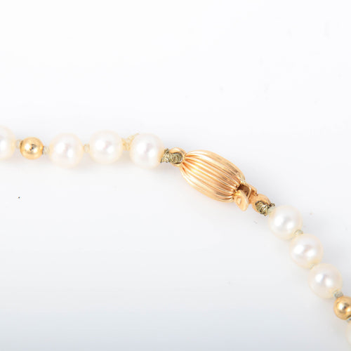 Collier Collier perles et boules or jaune 58 Facettes 2522