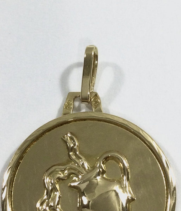 Pendentif Médaille signe Verseau 58 Facettes