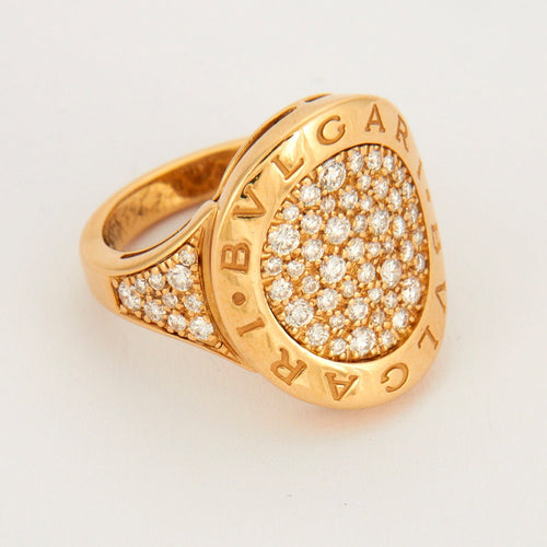 Bague BULGARI - Bague Pavage Diamants 58 Facettes