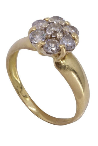 Bague 54 BAGUE FLEUR DIAMANTS 58 Facettes 077831