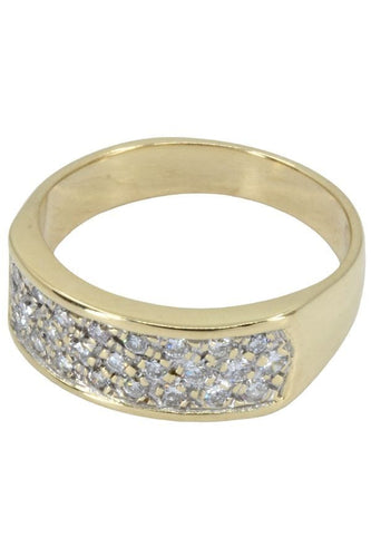 Bague BAGUE MODERNE PAVAGE DIAMANTS 58 Facettes 050041