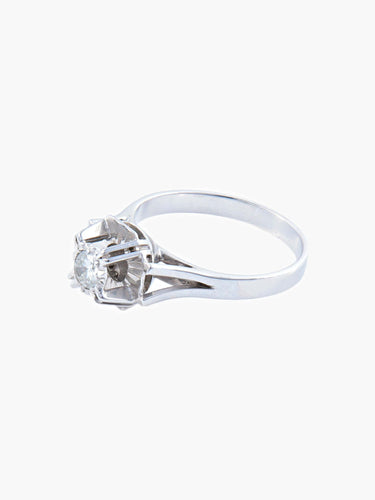 Bague 52 BAGUE SOLITAIRE DIAMANT STYLE ART DECO 58 Facettes