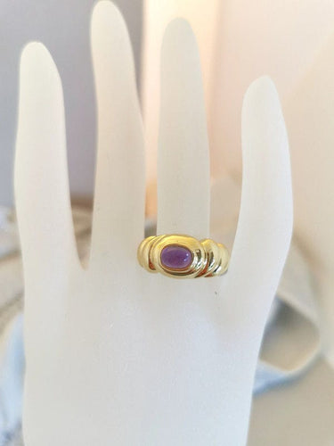 Bague Bague Améthyste Or jaune 58 Facettes AA 1253