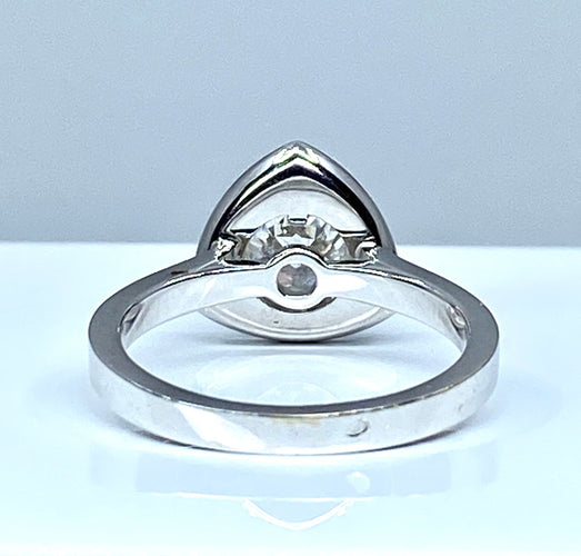 Bague 51 Bague Triangle diamant 1,10 carat 58 Facettes AB258