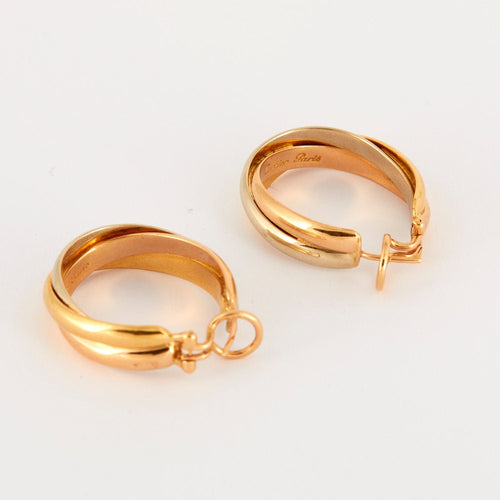 Boucles d'oreilles CREOLES CARTIER COLLECTION TRINITY 58 Facettes