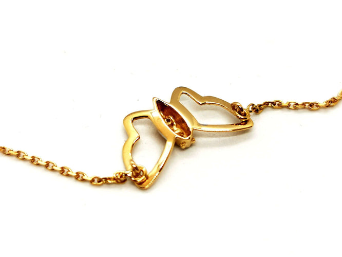 Collier Collier Papillon Or jaune Diamant 58 Facettes 1345939CN