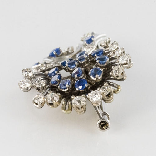 Broche Broche bouquet saphirs diamants 58 Facettes 19-564