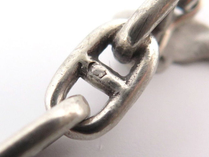 Bracelet vintage bracelet HERMES chaine d'ancre mini de percin en argent 925 58 Facettes 256618