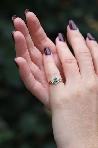 Bague 47 Bague Or jaune Emeraude 58 Facettes 1732353CN