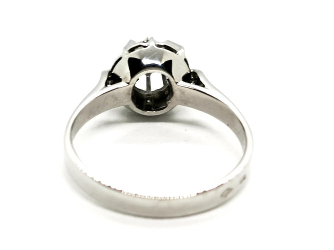 Bague 52 Bague Solitaire Or blanc Diamant 58 Facettes 1763513CN