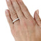 Bague 53 Alliance or blanc, diamants. 58 Facettes 30906