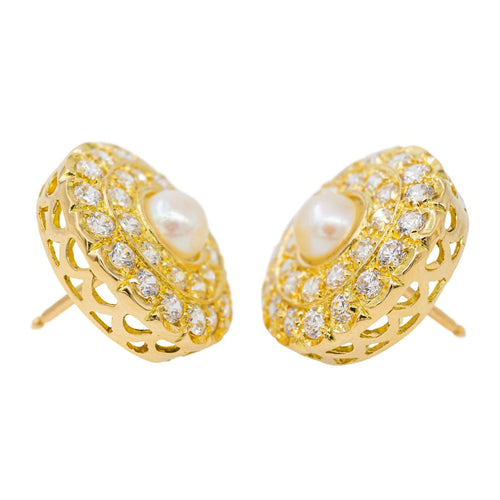 Boucles d'oreilles Boucles d'oreilles Or jaune Diamant 58 Facettes 2441317CN