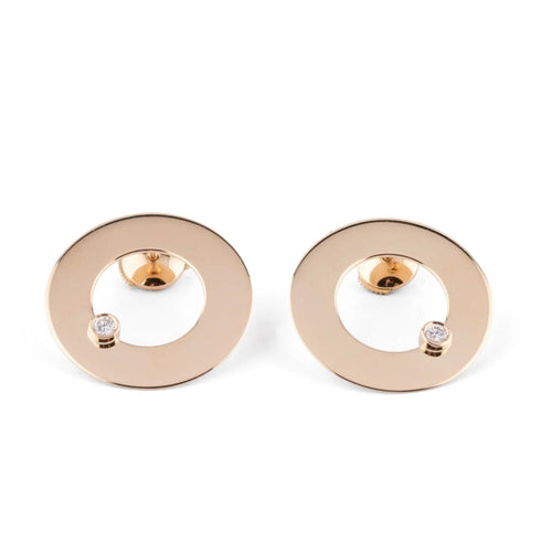 Boucles d'oreilles Dinh Van, boucles d'oreilles en or jaune 58 Facettes 1