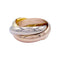 Bague 49 Bague Cartier, Trinity", trois ors. 58 Facettes 32258
