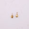 Boucles d'oreilles Dormeuses or jaune et vert, perle fine 58 Facettes