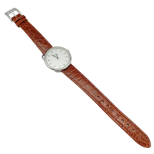 Montre Montre Hermès, "Arceau", acier, cuir. 58 Facettes 31974