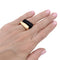 Bague 52 Bagues or jaune et bois. 58 Facettes 32802