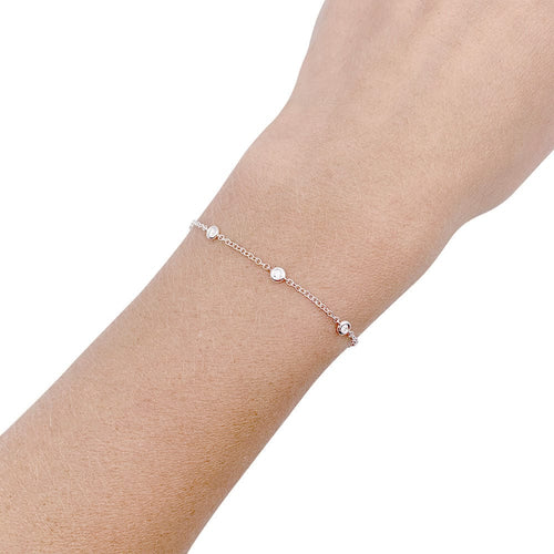 Bracelet Bracelet gouttière or blanc et diamants. 58 Facettes 32307