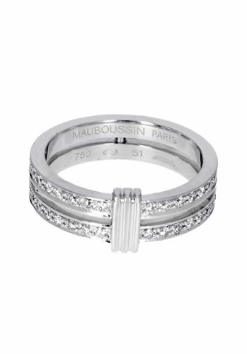Bague 51 Bague MAUBOUSSIN Subtile Eternité 58 Facettes 62879-58973
