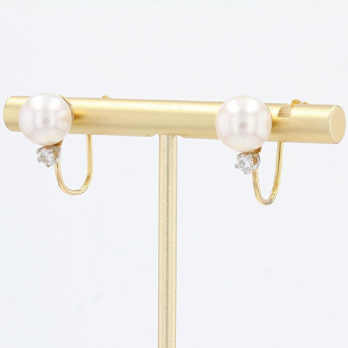 Boucles d'oreilles Boucles d'oreilles perles diamants pour oreilles non percées 58 Facettes 22-334