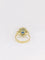 Bague 52 Bague marguerite Or jaune Saphir Diamants 58 Facettes J149