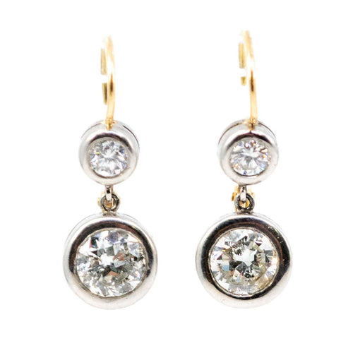 Boucles d'oreilles Boucles d'oreilles diamant, platine 58 Facettes 71E2F07267554564A79EEC66290810E4
