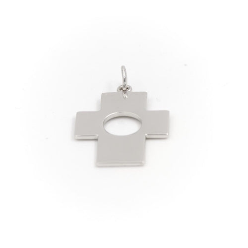 Collier Pendentif Croix Or blanc 58 Facettes 2025671CN